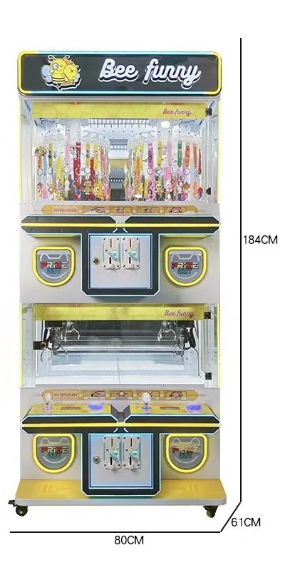 Máy Gắp Thú Mini Bee funny – 4 Người Chơi – Thiết Kế Độc Đáo