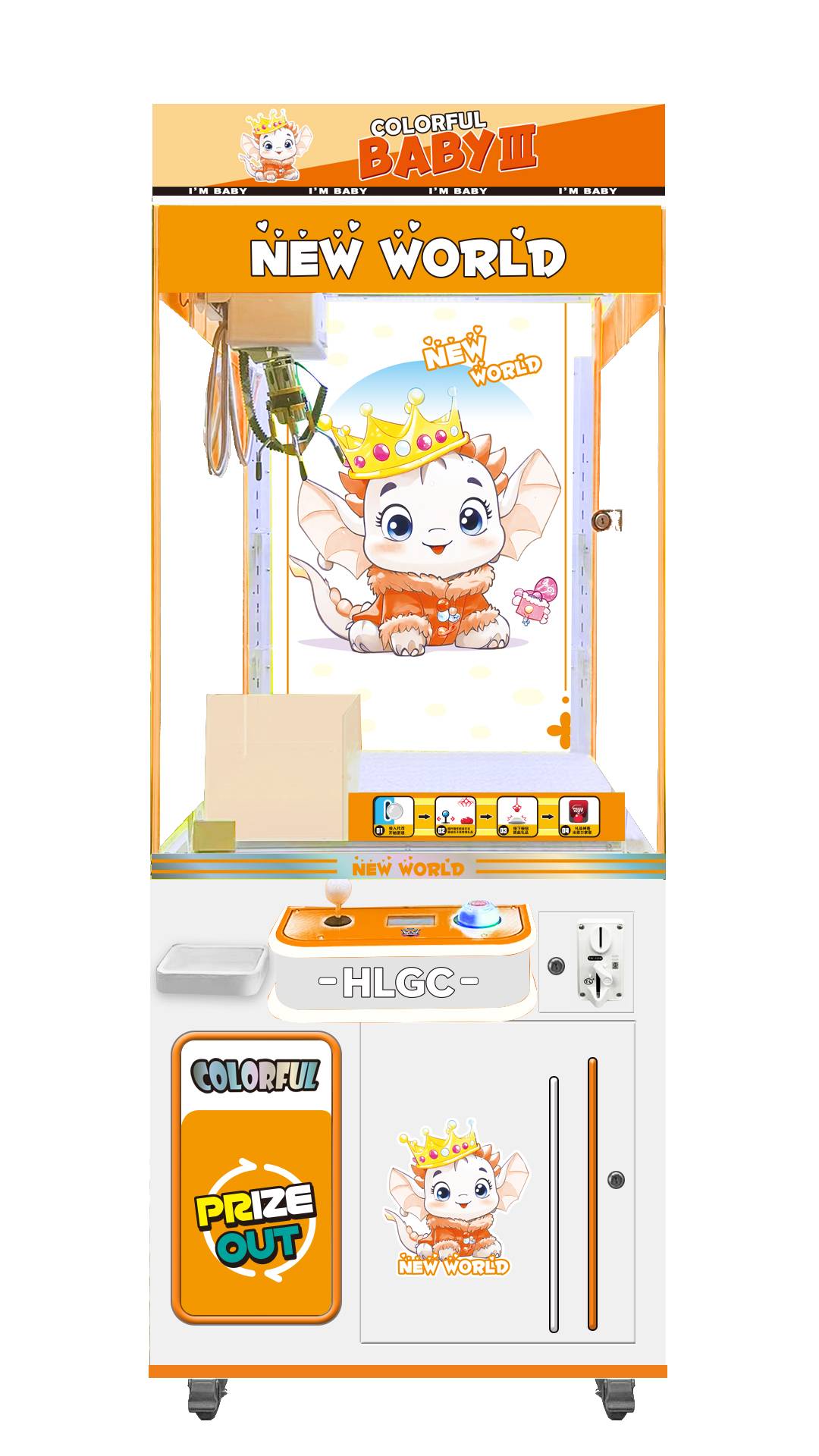 Máy Gắp Đồ Ăn Vặt 2 in 1 - Màu cam – Sản Phẩm Công Nghệ Mới 2024