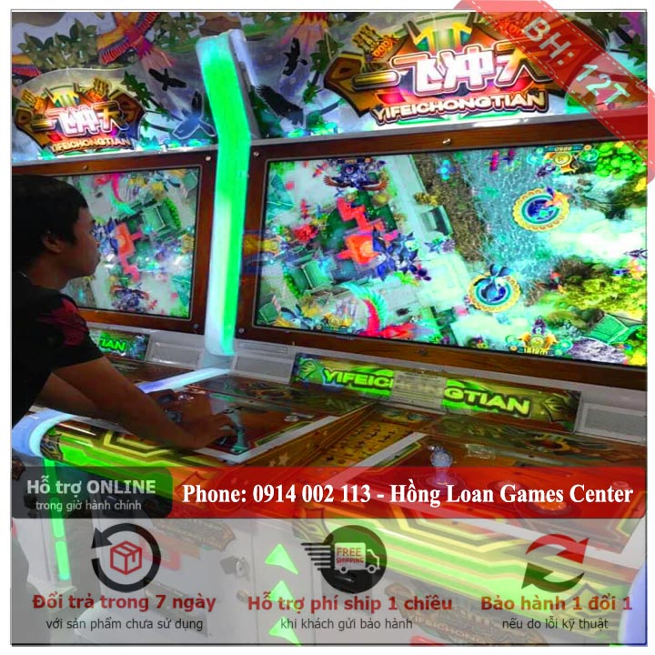 công ty thiết kế khu vui chơi, máy bắn cá mini, máy bắn cá 2 người chơi