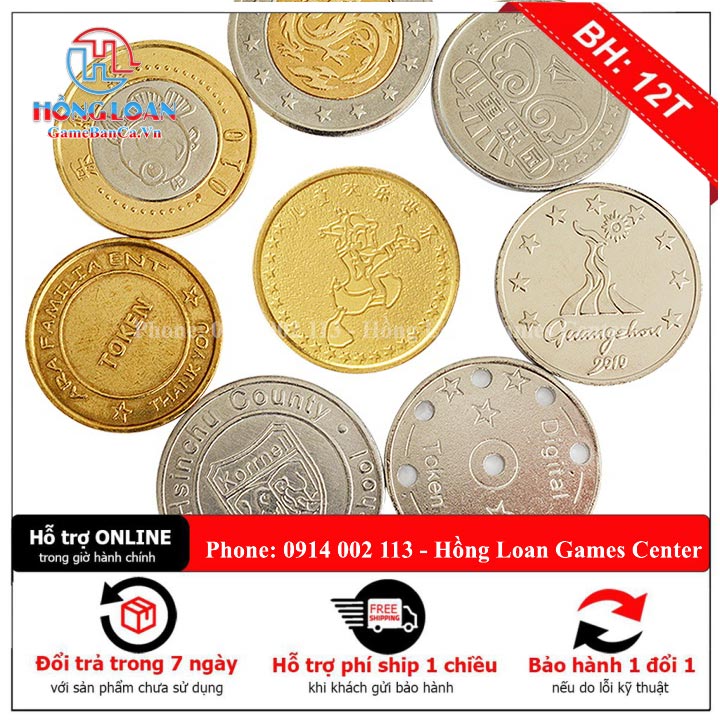 Tiền Xu, thẻ xu, thẻ xèng, xu máy bắn cá 2 nguoi,thiet ke khu vui chơi trẻ em