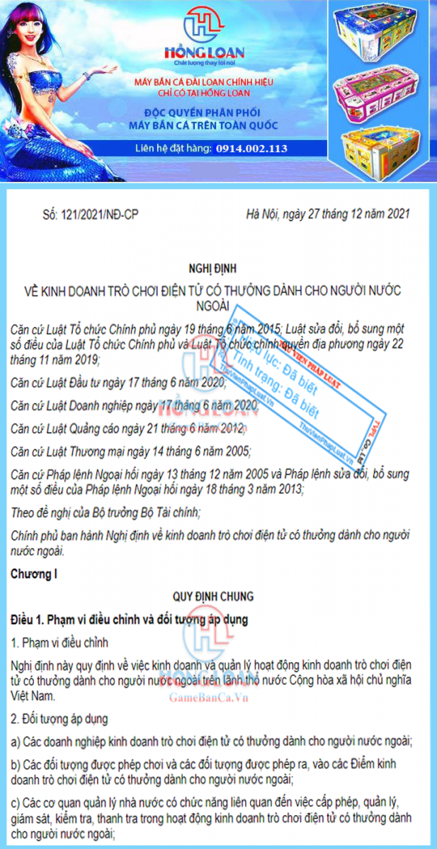 kinh doanh máy bắn cá có bị cấm không, giấy phép kinh doanh máy bắn cá